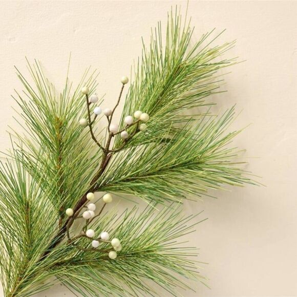 Hearth & Hand Magnolia Faux Fern With Berries Christmas 25” Stem - Picture 4 of 6